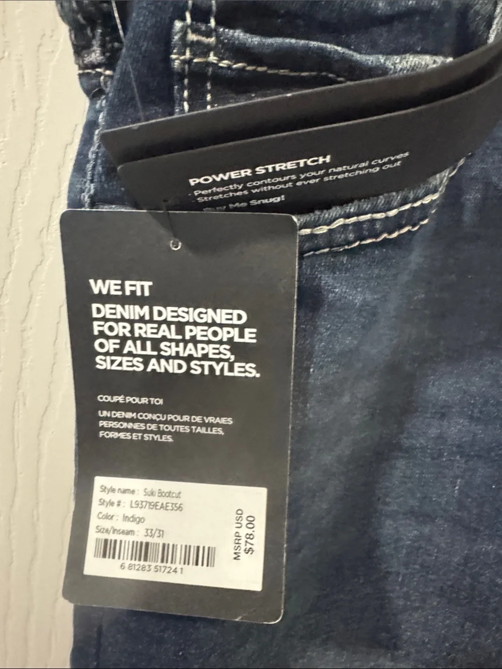 Silver Jeans Women's Dark Blue Boot Cut Jeans